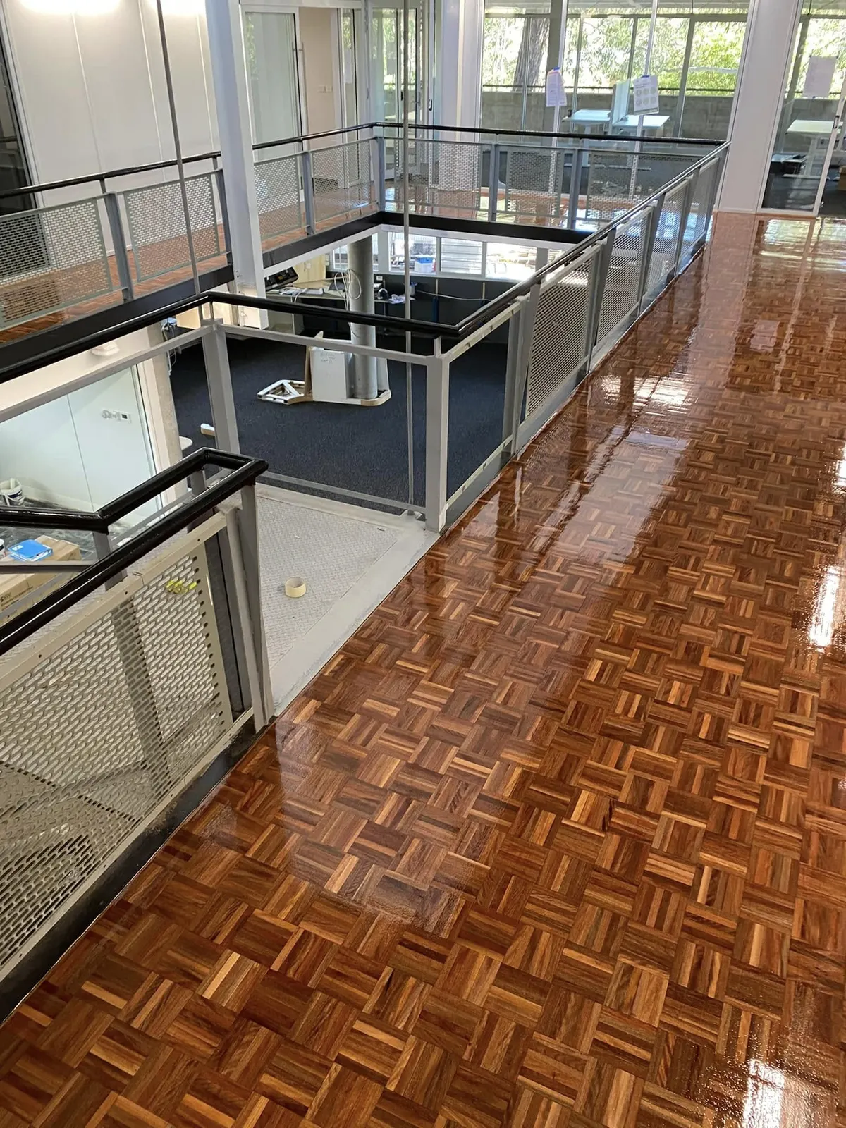 Sanded and polished timber floor by A & T’s